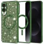 Techsuit - Луксозен блясък MagSafe - Samsung Galaxy S25 Edge - Deep Green