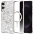 Techsuit - Луксозен блясък MagSafe - Samsung Galaxy S25 Edge - Сребрист