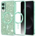 Techsuit - Луксозен блясък MagSafe - Samsung Galaxy S25 Edge - Светло зелено