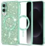 Techsuit - Луксозен блясък MagSafe - Samsung Galaxy S25 Edge - Светло зелено