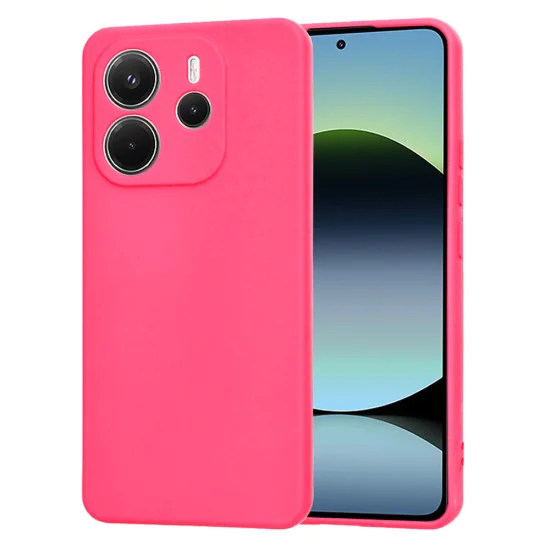 Techsuit - SoftFlex - Xiaomi Redmi Note 14 4G (стандартен) - горещо розово