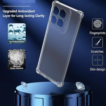 Techsuit - Удароустойчив прозрачен силикон - Motorola Edge 60 / Edge 60 Fusion - прозрачен