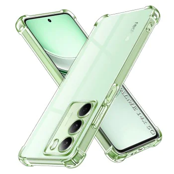 Techsuit - Удароустойчив прозрачен силикон - Realme 14x - Прозрачен