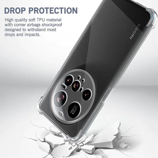 Techsuit - Удароустойчив прозрачен силикон - Xiaomi 15 Ultra - прозрачен