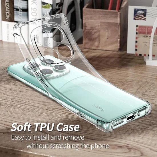 Techsuit - Удароустойчив прозрачен силикон - Xiaomi Poco F7 Ultra - прозрачен