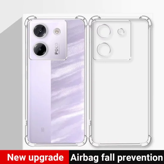 Techsuit - Удароустойчив прозрачен силикон - Xiaomi Poco M7 Pro 5G - Прозрачен