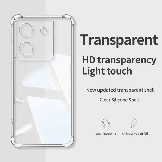 Techsuit - Удароустойчив прозрачен силикон - Xiaomi Poco M7 Pro 5G - Прозрачен