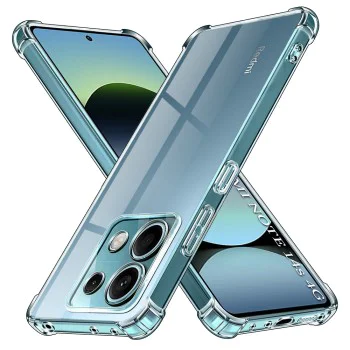 Techsuit - Удароустойчив прозрачен силикон - Xiaomi Redmi Note 14S - Прозрачен