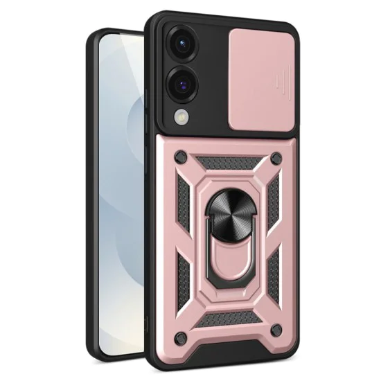 Techsuit - серия CamShield - Samsung Galaxy S25 Edge - розово злато