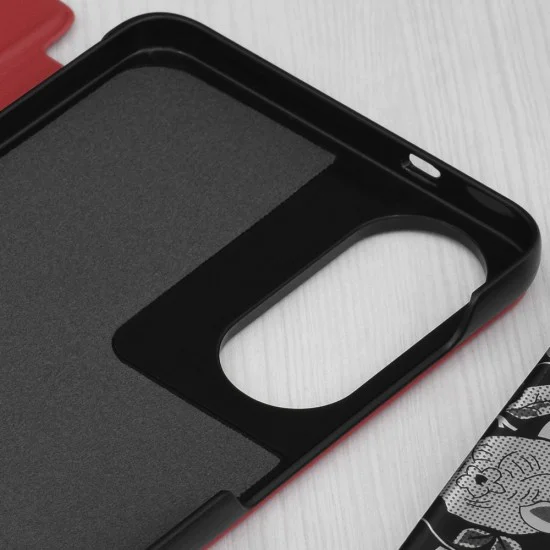 Techsuit - серия eFold - Samsung Galaxy S25 Edge - червен