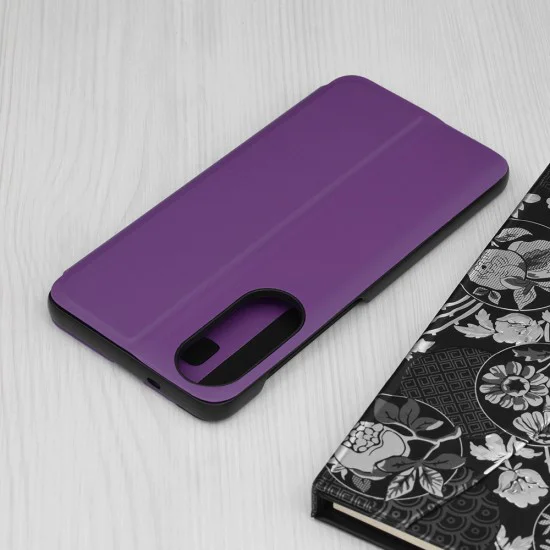 Techsuit - серия eFold - Samsung Galaxy S25 Edge - лилав