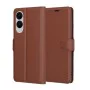 Технически костюм - кожено фолио - Samsung Galaxy S25 Edge - кафяво