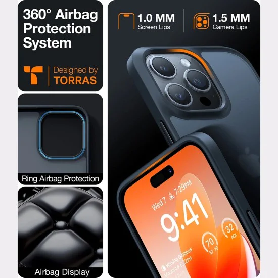 Torras - Guardian Series - Samsung Galaxy A56 5G - черен