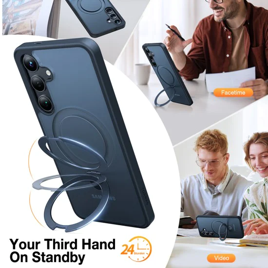 Torras - Ostand Series - Samsung Galaxy S24 Plus - черен