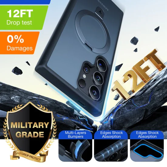 Torras - Ostand Series - Samsung Galaxy S24 Ultra - черен