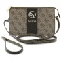 Универсален калъф за телефон 4G Round Classic Logo Stripe (GUWP6PG4S4RW) - Регулируема презрамка, Еко кожа, Цип - Guess - Кафяв