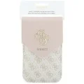 Универсална чантичка за телефон Guess 4G Grained Classic Logo (GUWBPG4L4CNP) - универсален, еко кожа, регулируема презрамка - Розов