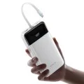 Външна батерия 25000 mAh, 120W, с вграден USB-C кабел, USB, USB-C и дисплей (LPB252N) - Cuktech - Бял