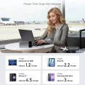 Външна батерия 25000 mAh, 120W, с вграден USB-C кабел, USB, USB-C и дисплей (LPB252N) - Cuktech - Сив