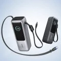 Външна батерия Anker Power Bank Prime - с вграден 2x Type-C кабел, USB-C, USB, дигитален дисплей, 25000mAh, 165W - Сребриста
