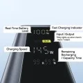 Външна батерия Baseus EnerGeek GP12 (P10082109813-00) - с Type-C PD3.0 кабел, дисплей, 2xUSB-C, 2xUSB, 145W, 20800mAh - Сива