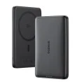 Външна батерия Baseus PicoGo AM41 Ultra-Slim (E0027201) - с USB-C кабел, магнитна, Qi2 15W, 27W с кабел, 10000mAh - Черна (Cosmic Black)