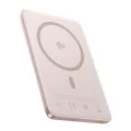 Външна батерия Baseus PicoGo AM41 Ultra-Slim (E0027202) - с USB-C кабел, магнитна, Qi2 15W, 27W с кабел, 10000mAh - Розова (Nebula Pink)