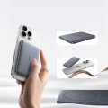 Външна батерия Baseus PicoGo AM41 Ultra-Slim (E0027202) - с USB-C кабел, магнитна, Qi2 15W, 27W с кабел, 10000mAh - Розова (Nebula Pink)