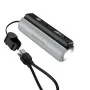 Външна батерия Borofone Star (BJ87) - с Type-C кабел, вградено фенерче, 5000mAh, 10W, LED индикатор - Черен / Сив