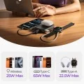 Външна батерия Lisen Qi2 P604 - с Type-C кабел, 65W, 10000mAh - Черен