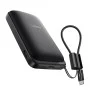 Външна батерия Lisen Qi2 P604 - с Type-C кабел, 65W, 10000mAh - Черен