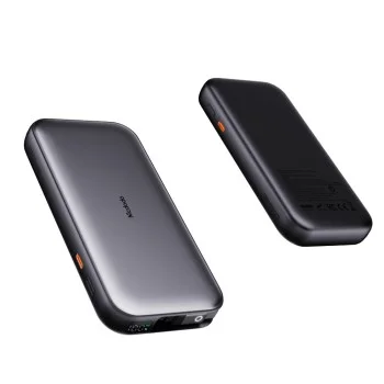 Външна батерия Mcdodo MetaFree Series (MC-5920) - с вграден USB-C, 10000mAh, 45W, дигитален дисплей - Тъмносива