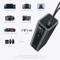 Външна батерия PB200U 20000 mAh, 210W, с USB-C кабел, 2x USB-C, USB, PD3.1 и 1.3-инчов TFT дисплей (CKPB200UGLGR) - Cuktech - Черен