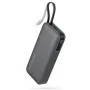 Външна батерия Power Bank LPB200N (CUKP200NGLDG) - с вграден кабел, USB, Type-C, Lightning, LED Дисплей, 20000mAh, 45W - Cuktech - Черен