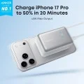 Външна батерия Power Bank Nano (A1638H21) - с вграден прибиращ се Type-C кабел, USB-C, USB, 10000mAh, 45W, Смарт дисплей - Anker - Бял