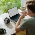 Външна батерия Power Bank P01 (CUKP01CTEUSL) - с безжично зареждане, 2x USB-C, 2x USB, 300W, 40000mAh, Вграден дисплей - Cuktech - Черен