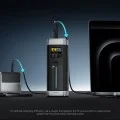 Външна батерия Power Bank P23 (CUK00P23GLBK) - с Type-C кабел, 2x USB-C, USB, 210W, 25000mAh, 1.54 TFT Екран - Cuktech - Сив