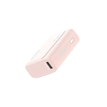 Външна батерия Power Bank PB100 (CUK0PB100DPK) - с Type-C кабел, USB-C, USB, 30W, 10000mAh, Светлинен индикатор, Мини размер - Cuktech - Розов
