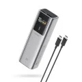 Външна батерия Power Bank PB100P (CKPB100PGLBK) - с Type-C кабел, Дисплей, USB-C, USB, 150W, 10000mAh, Бързо самозареждане - Cuktech - Сив