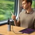 Външна батерия Power Bank PB100P (CKPB100PGLBK) - с Type-C кабел, Дисплей, USB-C, USB, 150W, 10000mAh, Бързо самозареждане - Cuktech - Сив