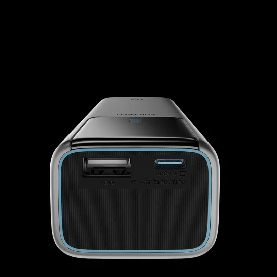 Външна батерия Power Bank PB100P (CKPB100PGLBK) - с Type-C кабел, Дисплей, USB-C, USB, 150W, 10000mAh, Бързо самозареждане - Cuktech - Сив