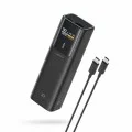 Външна батерия Power Bank PB100P (CKPB100PGLBL) - с Type-C кабел, Дисплей, USB-C, USB, 150W, 10000mAh, Бързо самозареждане - Cuktech - Черен