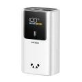 Външна батерия Power Bank PB1055 (CKPB1055GBTG) - с LED Дисплей, 2x USB-C, USB, 55W, 10000mAh, Двупосочно бързо зареждане - Cuktech - Сив