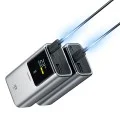 Външна батерия Power Bank PB1055 (CKPB1055GBTG) - с LED Дисплей, 2x USB-C, USB, 55W, 10000mAh, Двупосочно бързо зареждане - Cuktech - Сив