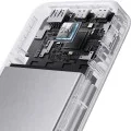 Външна батерия Power Bank PB150S (CKFN150SGLGR) - с Type-C кабел, 2x USB-C, USB, 100W, 15000mAh, GaN, TFT Екран - Cuktech - Сив