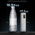 Външна батерия Power Bank PB200 (CUKP200XGLGR) - с Type-C кабел, 2x USB-C, USB, 100W, 20000mAh, Разработен ADC - Cuktech - Сив