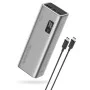 Външна батерия Power Bank PB200P (CUKPB200GLBK) - с Type-C кабел, Дисплей, 2x USB-C, USB, 150W, 20000mAh, Бързо самозареждане - Cuktech - Сив