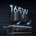 Външна батерия Power Bank PB200U (CKPB200UGLGR) - с USB-C кабел, 2x USB-C, USB, PD3.1, 210W, 20.000mAh, 1.3 TFT Екран - Cuktech - Сив