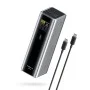 Външна батерия Power Bank PB200U (CKPB200UGLGR) - с USB-C кабел, 2x USB-C, USB, PD3.1, 210W, 20.000mAh, 1.3 TFT Екран - Cuktech - Сив