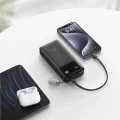 Външна батерия Power Bank PowerCore (A1384G11) - USB, 2x Type-C с USB-C кабел, 20000mAh, 30W, Дигитален дисплей - Anker - Черен